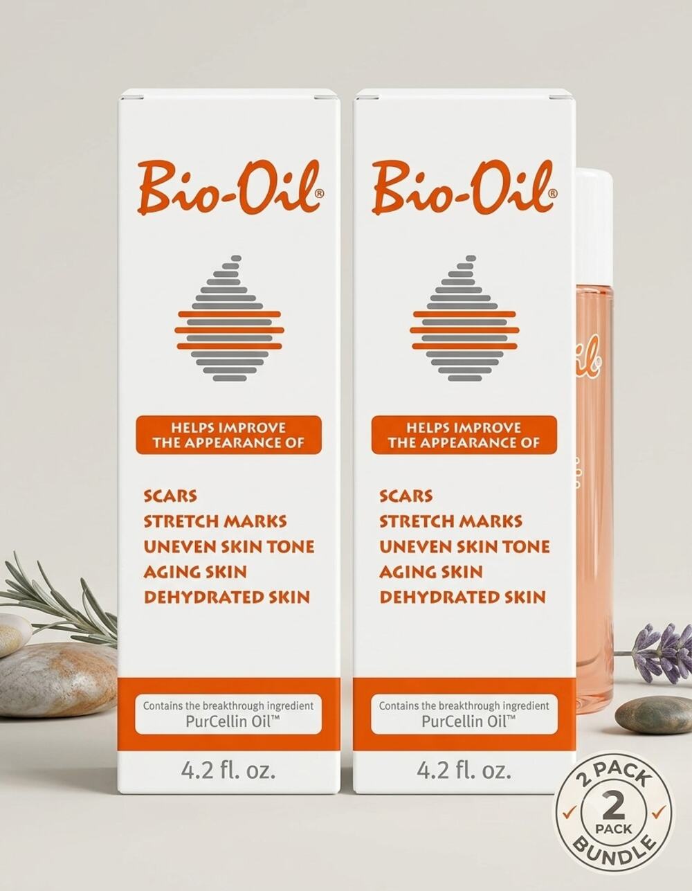2 Pack Bio-Oil Skincare Oil 4.2 oz
